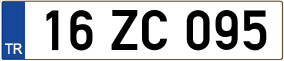 Trailer License Plate